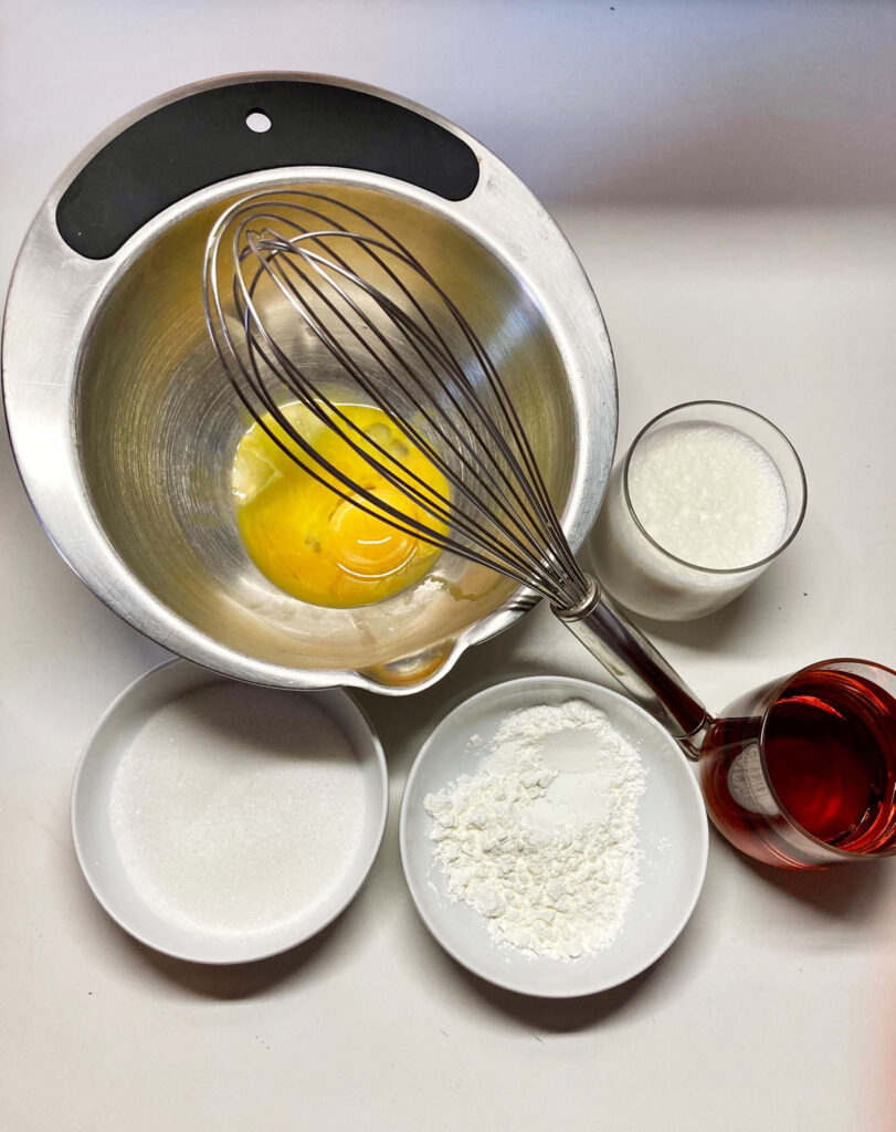 Ingredienti crema per frittelle
