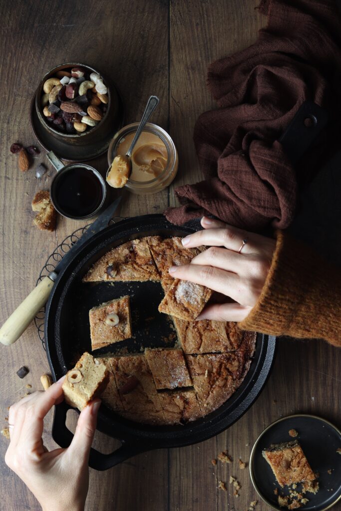 Blondies al caramello salato